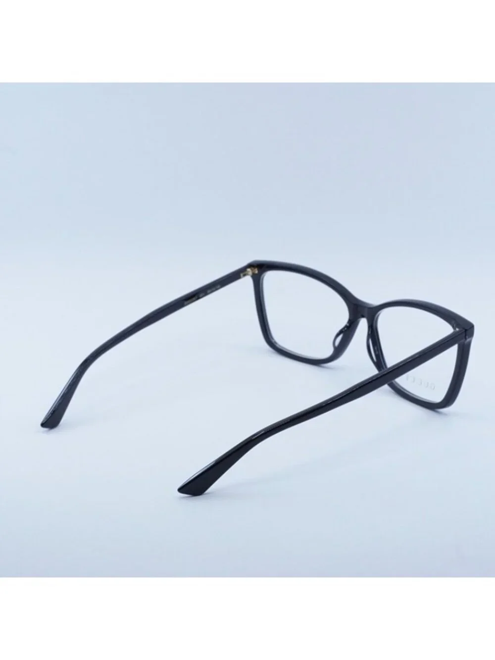 Gucci GG0025O 001 Eyeglasses Black Cat Eye Frame